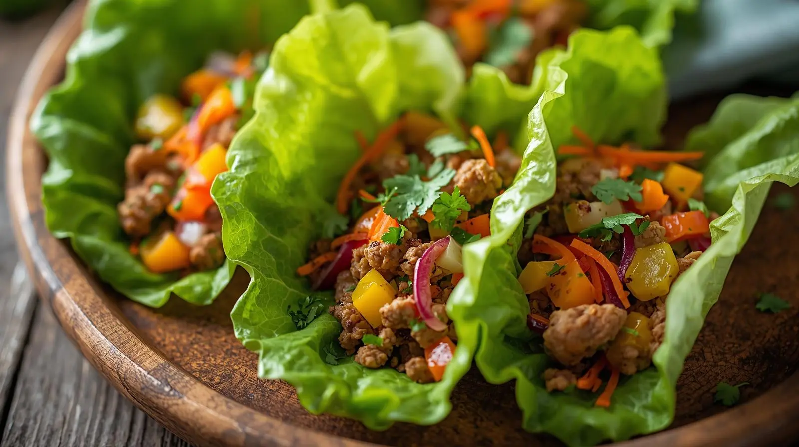 Turkey and Veggie Lettuce Wraps