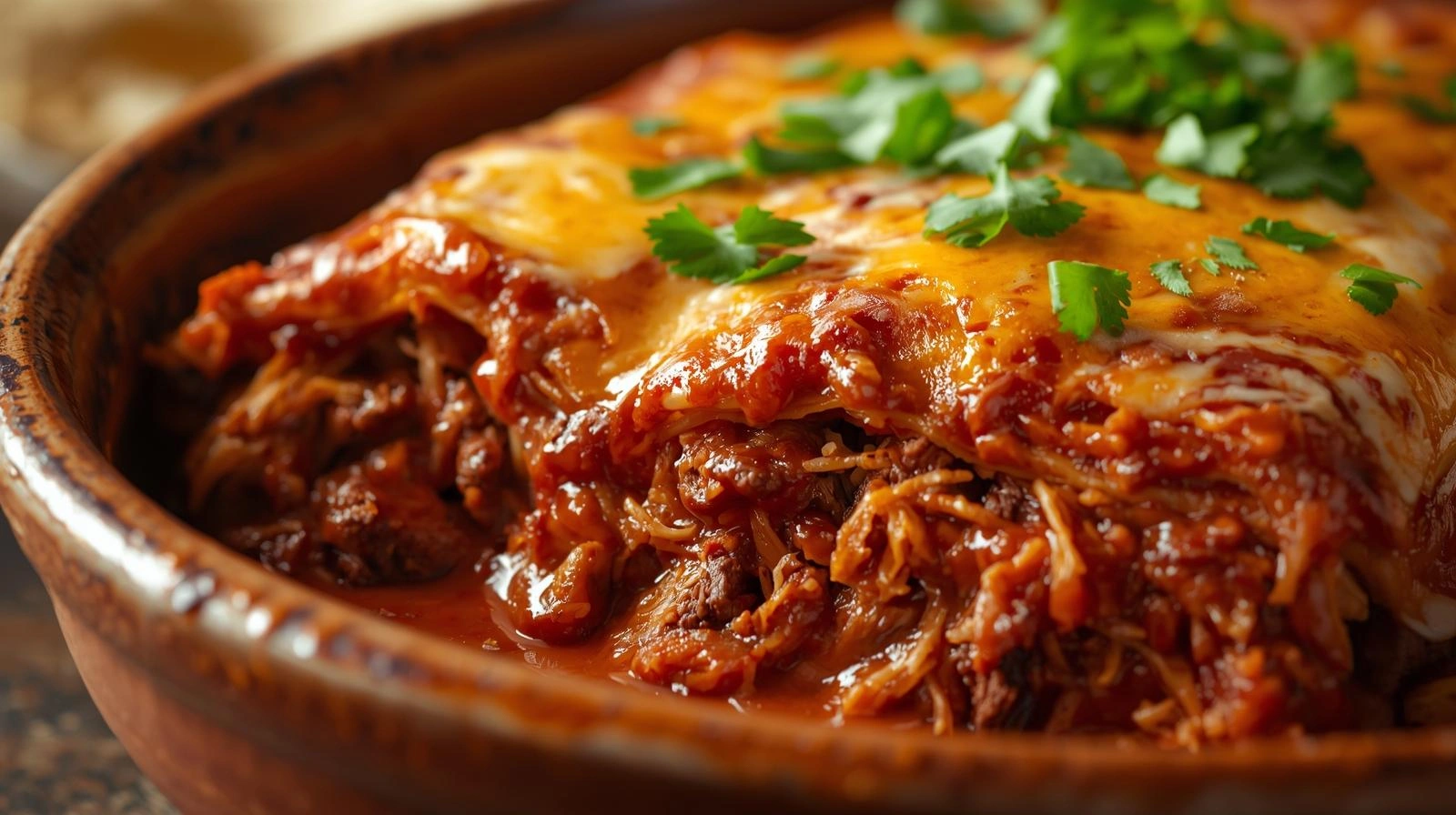 Beef Enchilada Bake