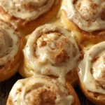 Peach Cheesecake Cinnamon Rolls