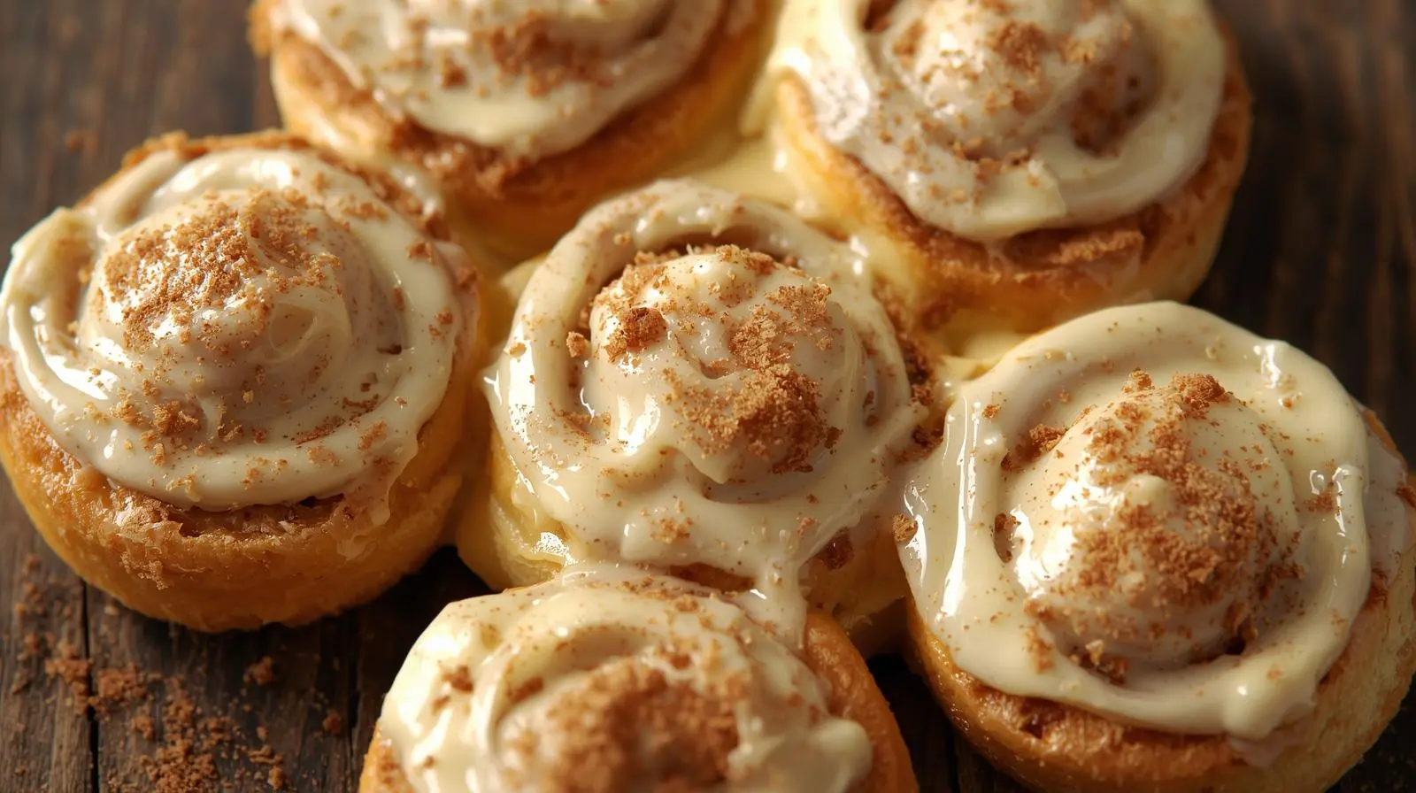 Peach Cheesecake Cinnamon Rolls