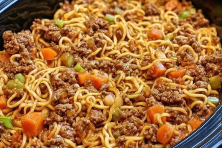 Grandma’s Ground Beef Chow Mein Casserole