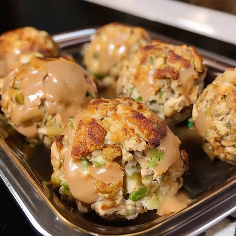 Delicious Turkey and Stuffing Balls – The Little Bites That Taste Like the Best Part of Thanksgiving