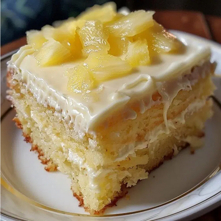 Moist Pineapple Cake – The Old-Fashioned Slice That Tastes Like Sunshine