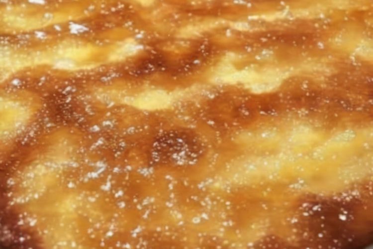 Pineapple bake casserole with golden buttery cracker topping