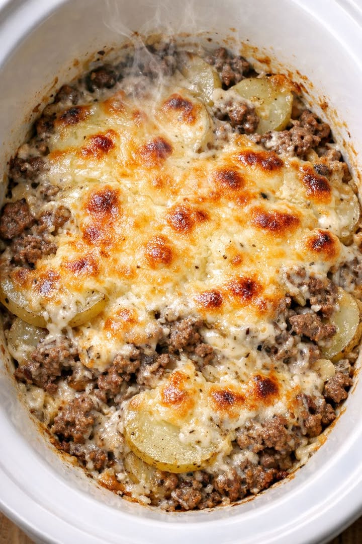 My Nana Made This Every Week to Stretch a Dollar: 4-Ingredient Hamburger Potato Casserole