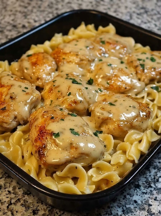 One-Pan Chicken with Buttered Noodles