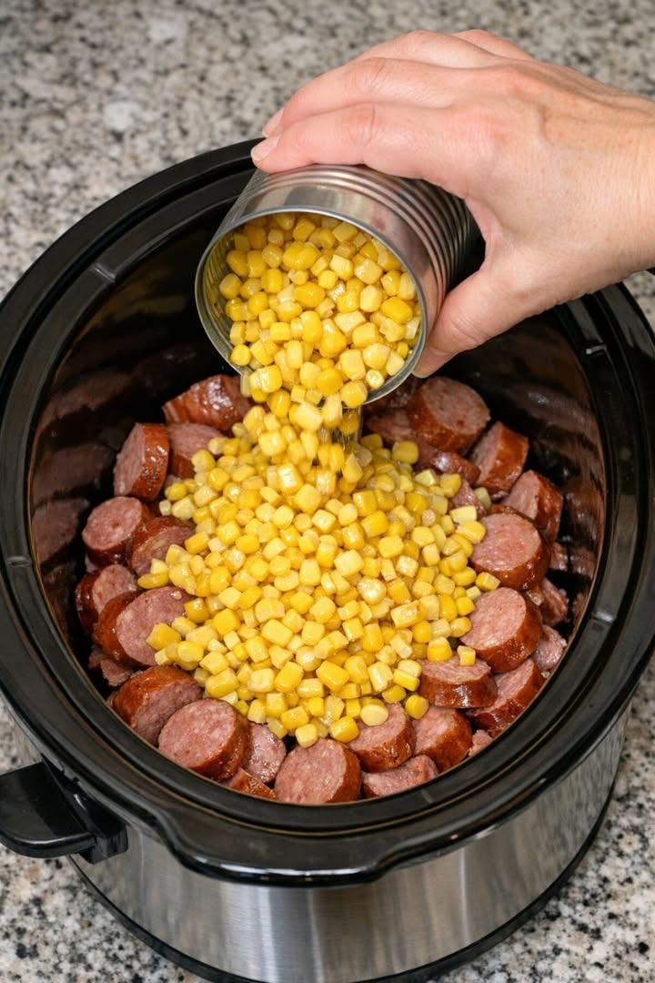 Slow Cooker Amish Sausage Chowder