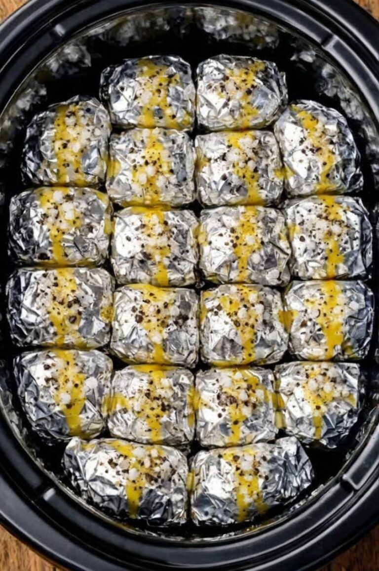 Slow Cooker Wrapped Potato Bombs